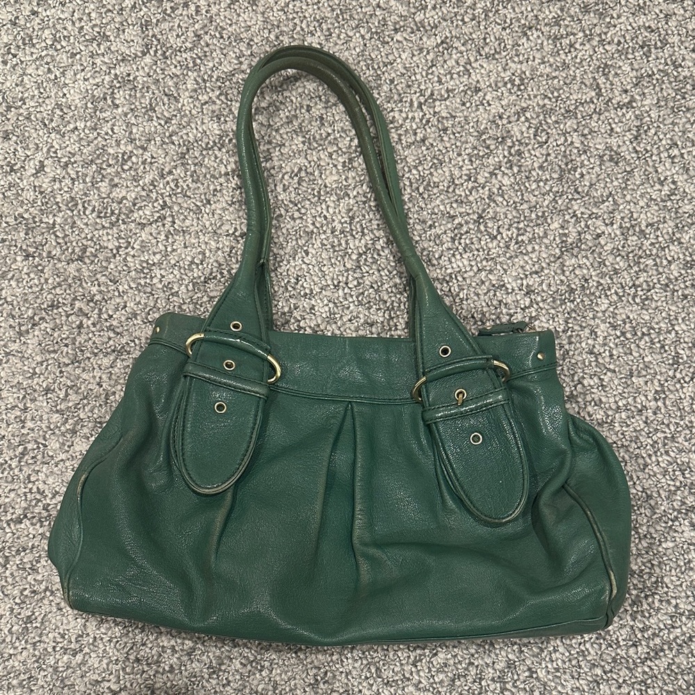Cole Haan Green Leather Tote Bag